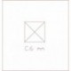 Bouton Double OVALE porcelaine BLANC/Laiton poli
