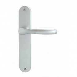 Ensemble/Plaque BRIANCON Aluminium Argent Sans Trou 195