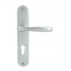Ensemble/Plaque BRIANCON Aluminium Argent Cylindre 195