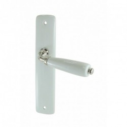 1/2 Ensemble/Plaque FIGEAC Porcelaine BLANC Sans Trou