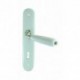 1/2 Ensemble/Plaque SOLIGNAC Porcelaine BLANC Serrure