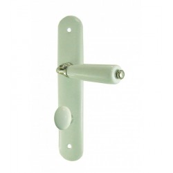 1/2 Ensemble/Plaque SOLIGNAC Porcelaine BLANC Conda