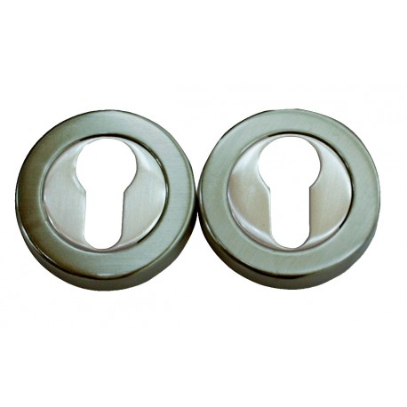 2 Rosaces de fonction CYL Zinc CHROME/NICKELSAT