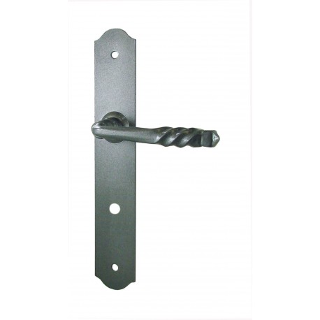 Ensemble/Plaque CHATELET conda Fer Gris 195 mm