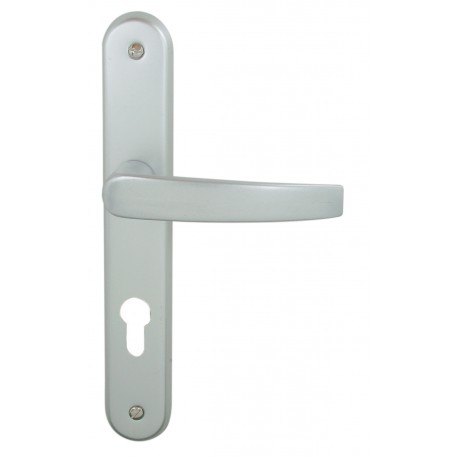 Ensemble/Plaque AVORIAZ Aluminium Anodisé Argent Cylindre 195
