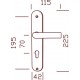 Ensemble/Plaque ECUME Inox Mat Sans Trou 195