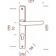 Ensemble/Plaque ETROITE BASIQUE 1 Col Long Alu BLANC Cylindre