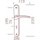 Ensemble/Plaque CLUSES Aluminium NOIR MAT Cylindre 195