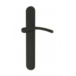 Ensemble/Plaque CLUSES Aluminium NOIR MAT Sans Trou 195
