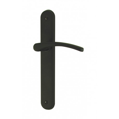 Ensemble/Plaque CLUSES Aluminium NOIR MAT Sans Trou 195