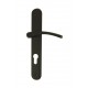 Ensemble/Plaque CLUSES Aluminium NOIR MAT Cylindre 195