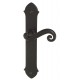 Ensemble/Plaque CHEVERNY Fer Noir Sans Trou 195
