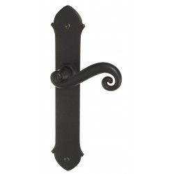 Ensemble/Plaque CHEVERNY Fer Noir Sans Trou 195