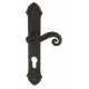 Ensemble/Plaque CHEVERNY Fer Noir Cylindre 195