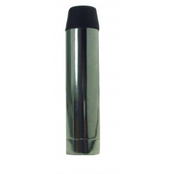 Butée de plinthe tube 70 mm Aluminium Nickelé Satiné