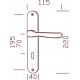 Ensemble/Plaque BRIANCON Aluminium Argent Cylindre 195