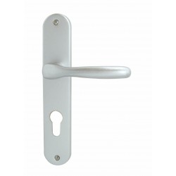 Ensemble/Plaque BRIANCON Aluminium Argent Cylindre 195