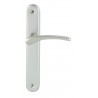 Ensemble/Plaque CLUSES Aluminium Anodisé Argent Sans Trou 195