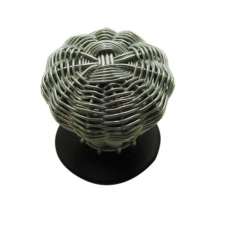 1 Bouton de Meuble PETIT OSIER Ø 30mm Fer Chromé