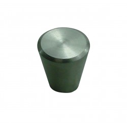 1 Bouton de Meuble CONIQUE Inox Satiné D19mm