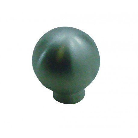 1 Bouton de Meuble BOULE Inox Satiné D19mm