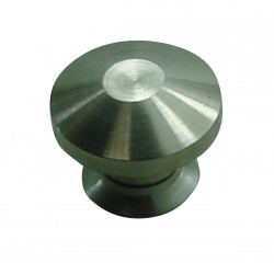 1 Bouton de Meuble BIZEAUTE Inox Satiné D25mm
