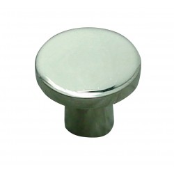 1 Bouton de Meuble ROND Inox Brillant D25mm