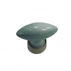 1 Bouton de Meuble OLIVE Porcelaine CIMENT Ø 40mm