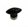 1 Bouton de Meuble OLIVE Porcelaine NOIR BRILLANT L 40 mm