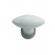 1 Bouton de Meuble OLIVE Porcelaine BLANC L 40mm