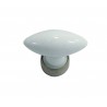 1 Bouton de Meuble OLIVE Porcelaine BLANC L 40mm