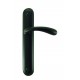Ensemble/Plaque MONACO Zamak NOIR MAT Sans Trou 195