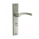 Ensemble/Plaque TRAPEZE Aluminium Nickelé Satiné Conda 195
