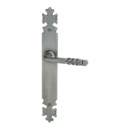 Ensemble/Plaque BREST Fer Gris Sans Trou 195