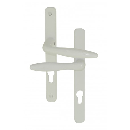 Ens/Plaque MODENA Alu BLANC Col Normal Femelle + Col Long Male Cylindre