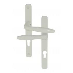 Ens/Plaque MODENA Alu BLANC Col Normal Femelle + Saillie réduite Male Cylindre