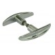 Bouton Double 6 7 61/71mm 1 Porté Zamak Chromé