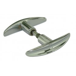 Bouton Double 6 7 61/71mm 1 Porté Zamak Chromé