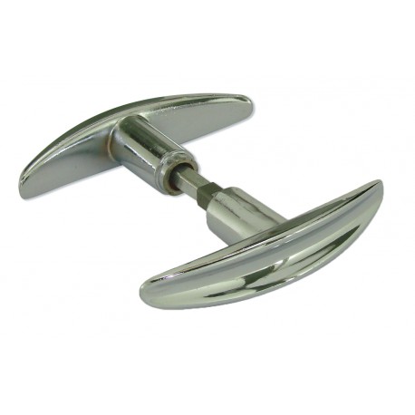 Bouton Double 6 7 61/71mm 1 Porté Zamak Chromé
