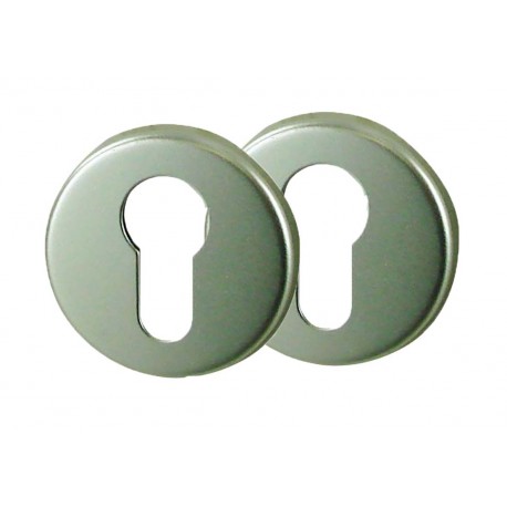 2 Rosaces de Fonction Aluminium Champagne Cylindre