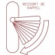 Ensemble/Rosace SIMPLY Aluminium Nickelé Satiné