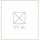 Ensemble/Plaque CHATELET conda Fer Gris 195 mm