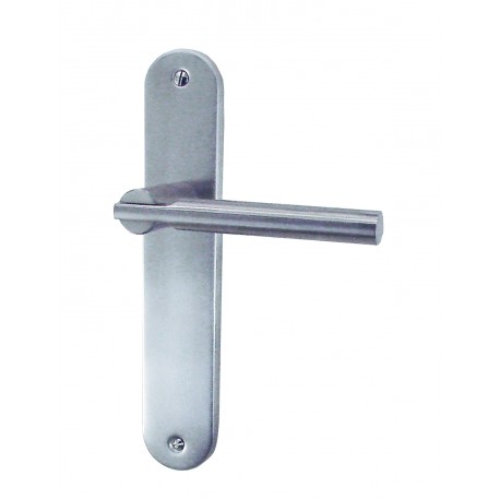 Ensemble/Plaque SIMPLY Aluminium Nickelé Satiné Sans Trou 195