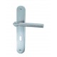 Ensemble/Plaque SIMPLY Aluminium Nickelé Satiné Serrure 195