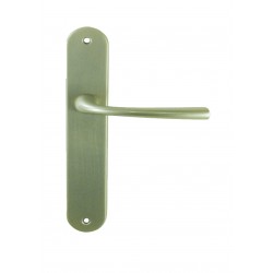 Ensemble/Plaque RUBY Zamak Nickelé Satiné Sans Trou 195