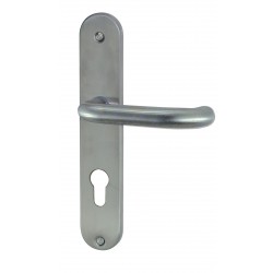 Ensemble/Plaque MISTRAL Inox Mat Trou cylindre 195