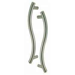 Poignée de tirage BATON 200mm Inox Mat