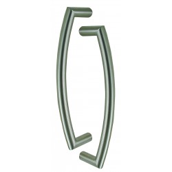Ensemble barre de tirage TUBA 300 mm Inox Mat