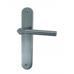 Ensemble/Plaque SIMPLY Aluminium Nickelé Satiné Sans Trou 195
