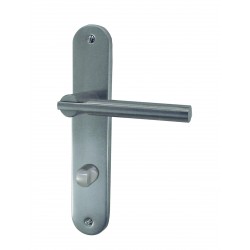 Ensemble/Plaque SIMPLY Aluminium Nickelé Satiné Conda 195